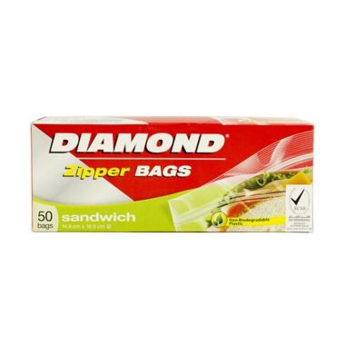 Diamond Sandwich Zipper Bags M