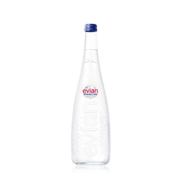 Evian Sparkling Glass
