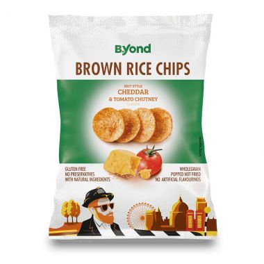 B.yond Rice Chips Brown Chedar