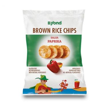 B.yond Rice Chips Brown Paprka