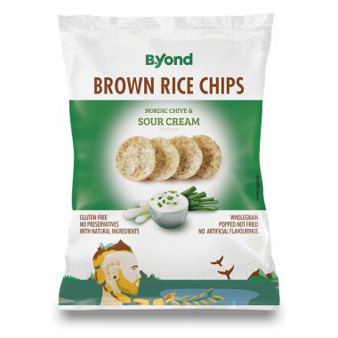 B.yond Rice Chips Brown Cheive