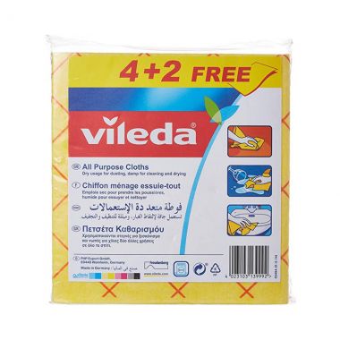 Vileda All Purpose Cloth 4+2 F