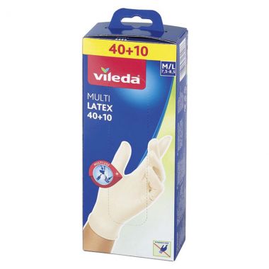 Vileda Natural Latex M-l 50pc.