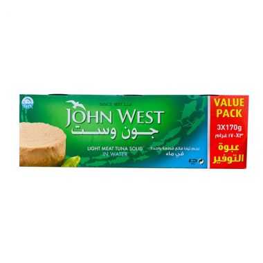 John West Tuna Water 3x170gr