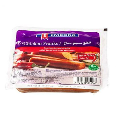 Emborg Chicken Franks Hot&spic