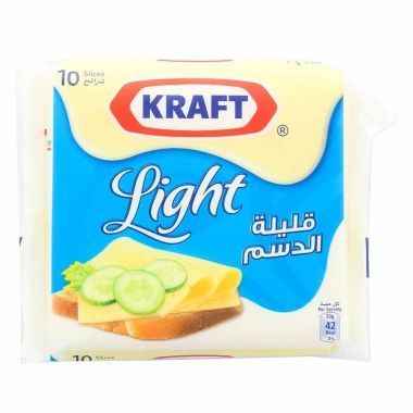 كرافت جبنة شرائح لايت 200 غم