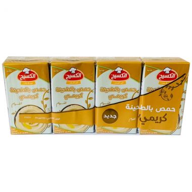 الكسيح حمص طحينية كريمي 4*135 غم
