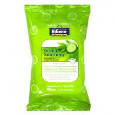 Higeen Wet Wipes Green Sooth
