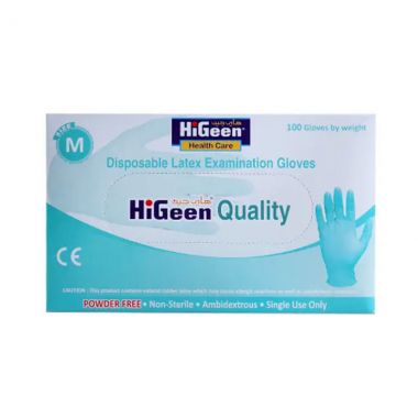 Higeen Exam Gloves Free Powd M