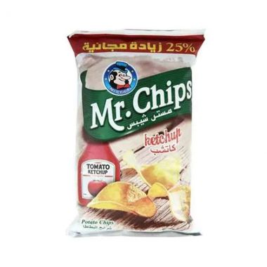 مستر شيبس البطاطا بنكهة الكاتشاب 75 غم