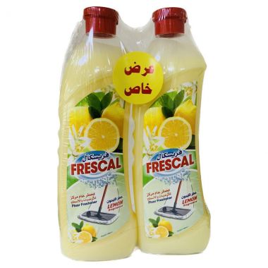 فريسكال معطر عام و مركز للارضيات و الاسطح برائحة الليمون 2*750 مل