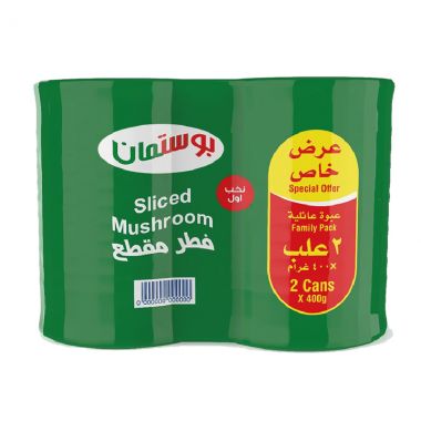 بوستمان فطر شرائح 2*400 غم