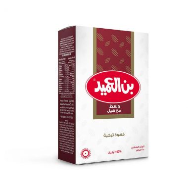 العميد قهوة تركية وسط مع هيل 250 غم