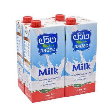 نادك حليب قليل الدسم 4*1 لتر