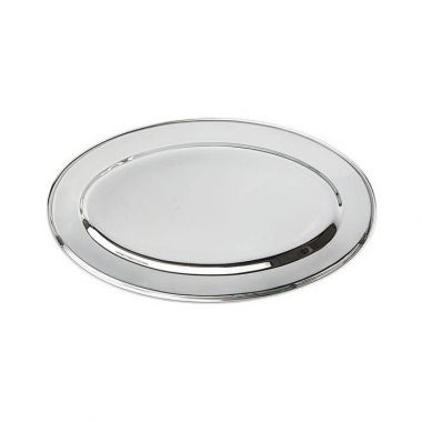 Steel Oval Plate 45 Cm