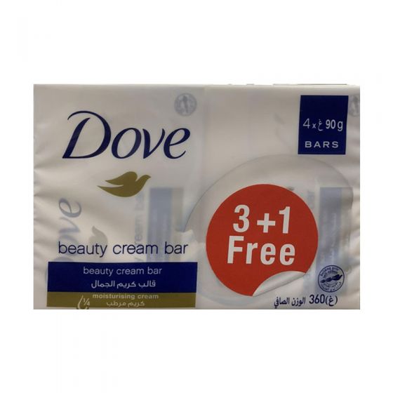Dove Soap White Crem Bar3+1fre